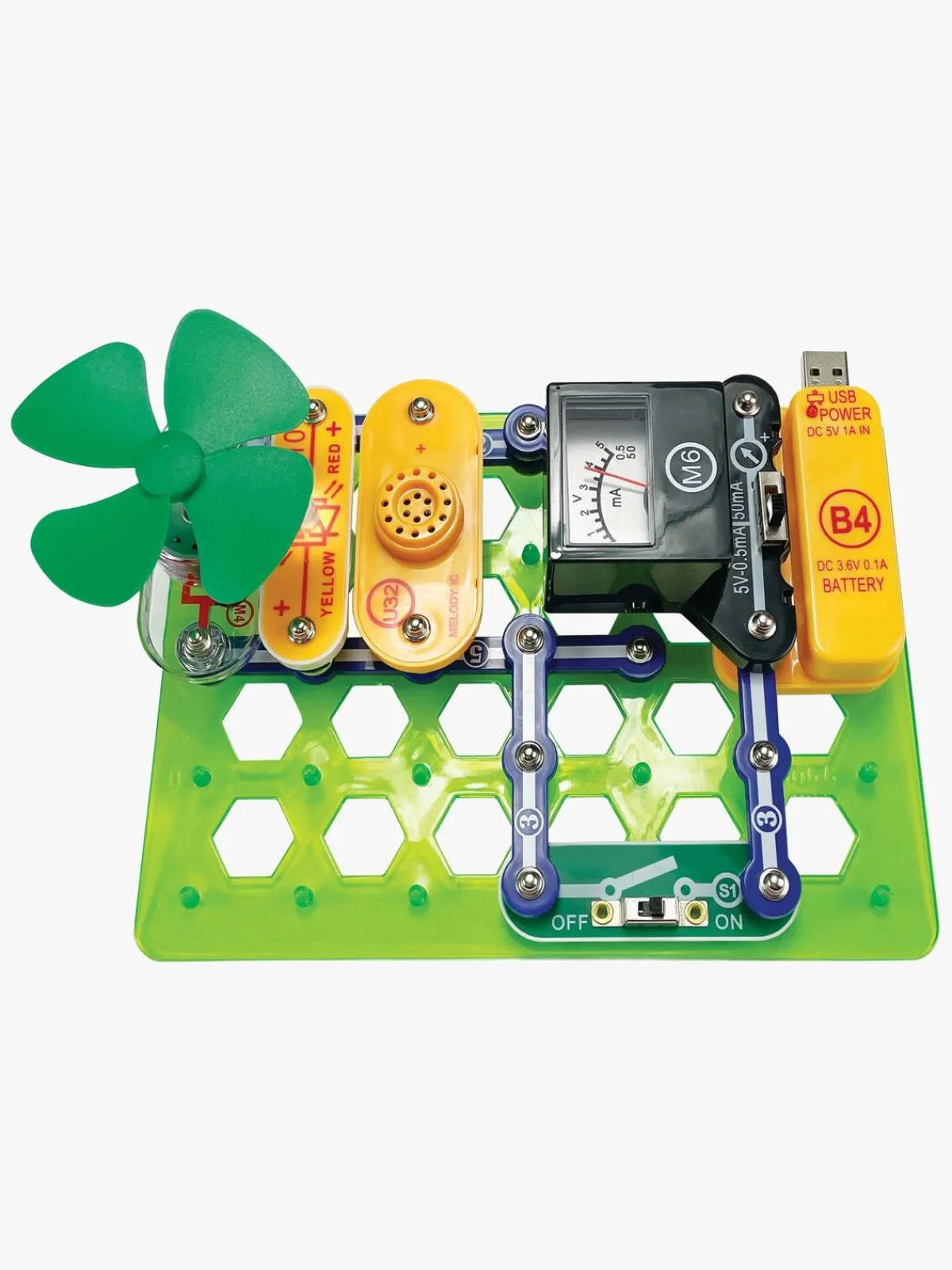 Eksperimenter & Videnskab|Elenco Snap Circuits Green Energy Lab Eksperimentsæt