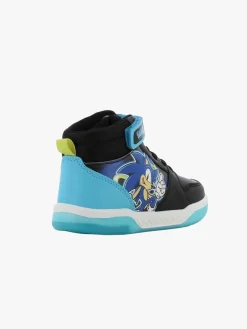 Børn Sonic Blinkende Sneakers, Black/Blue
