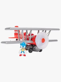 Sonic Legetøjsbiler & -Fartøjer-Tornado Biplan med -figur