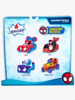 SpideyandFriends Legetøjsbiler & -Fartøjer-Spidey And His Amazing Friends Bilsæt 4-pak
