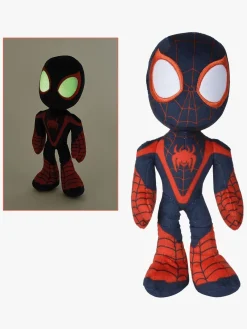 SpideyandFriends Spidey and His Amazing Friends Bamse Miles Morales Selvlysende 25 cm