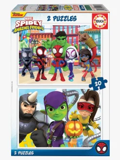 SpideyandFriends Spidey and His Amazing Friends Puslespil 2x20 Brikker