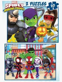 SpideyandFriends Spidey and His Amazing Friends Puslespil 2x20 Brikker