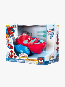 SpideyandFriends Legetøjsfigurer-Spidey And His Amazing Friends Transforming Web-Wave Bilsæt