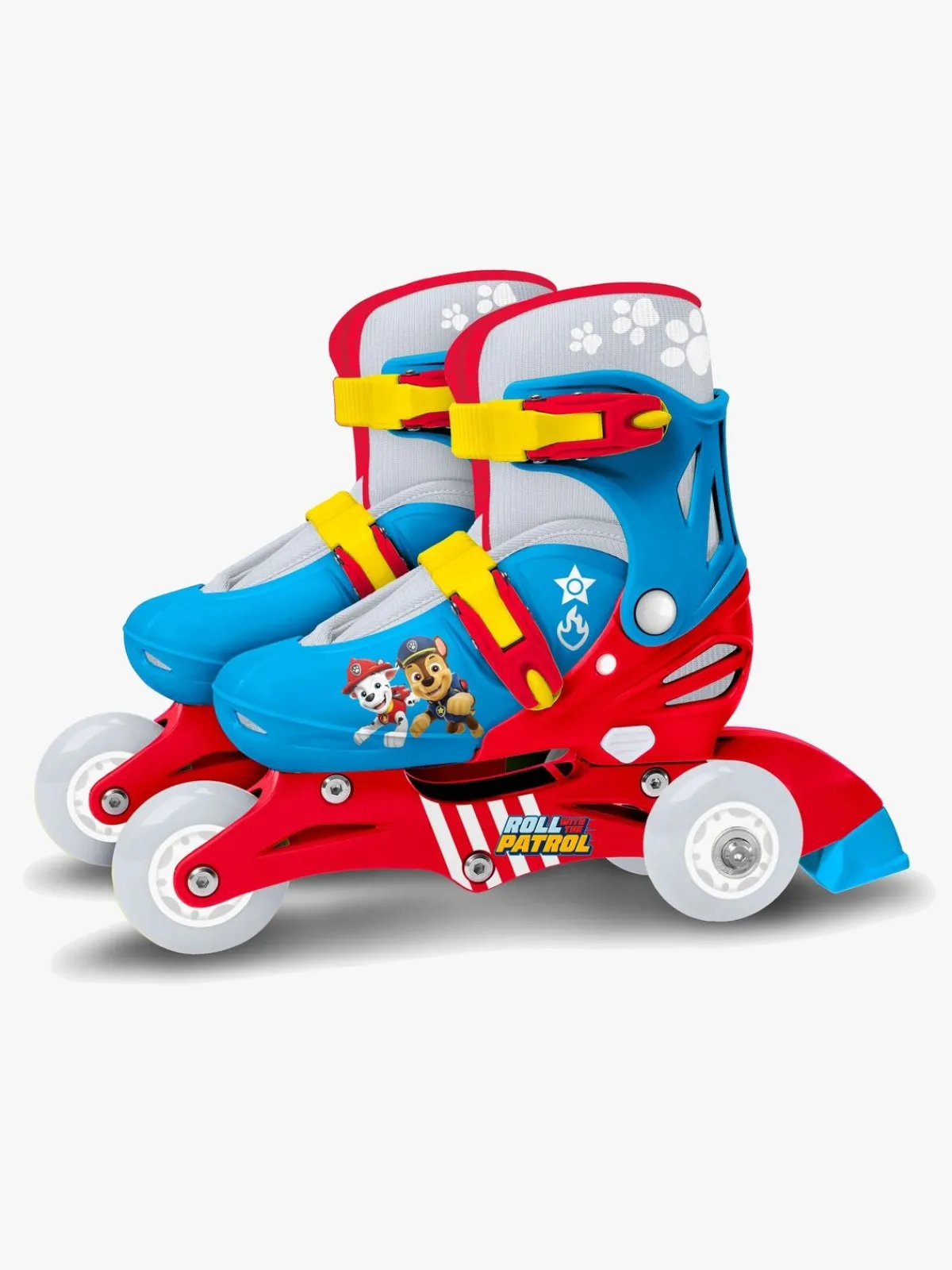 PawPatrol Stamp Paw Patrol Justerbar 2-i-1 Inliners Størrelse 27-30, Blå/Rød