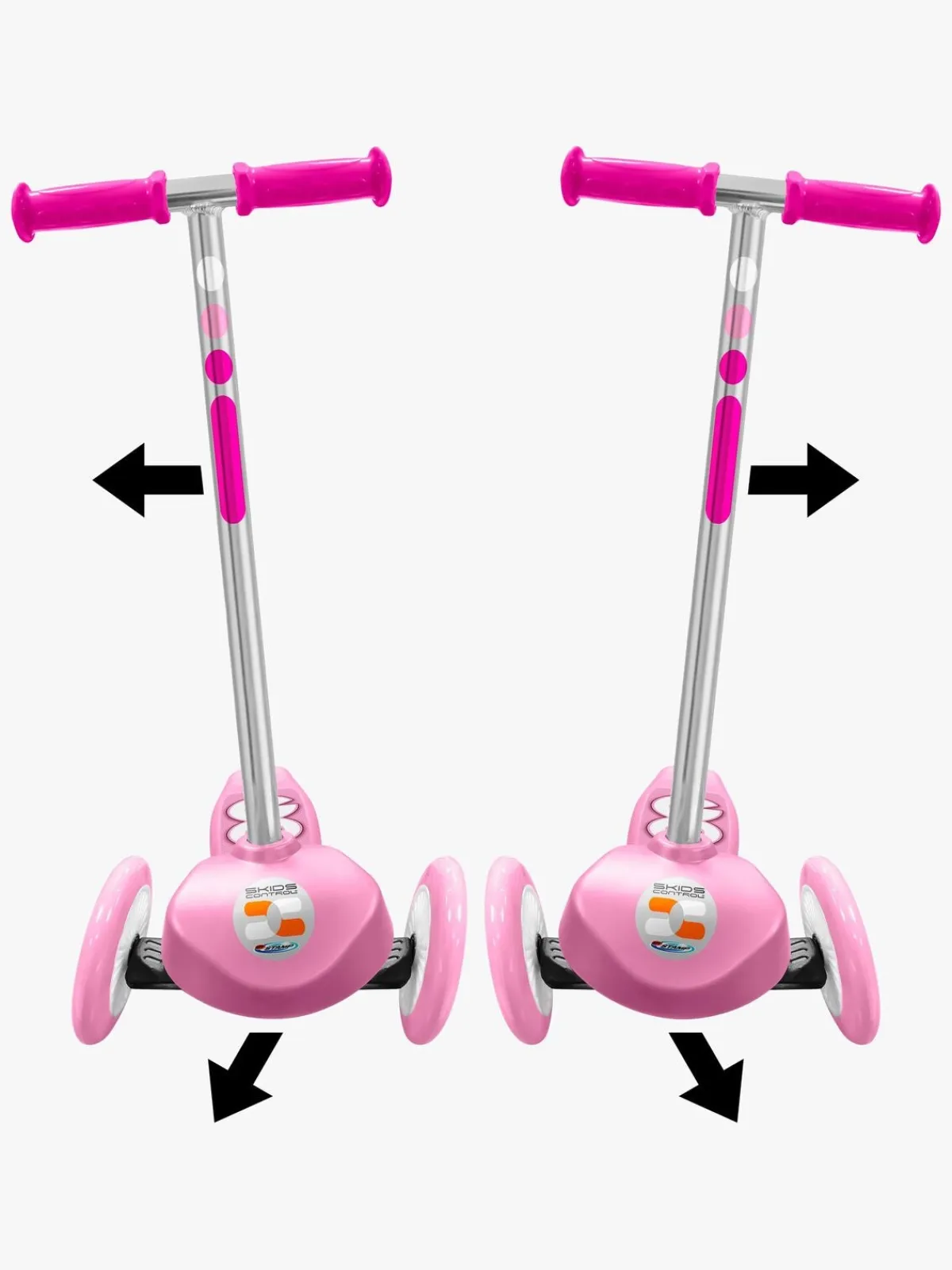 Stamp Skids Control Styring Trehjulet Løbehjul, Pink