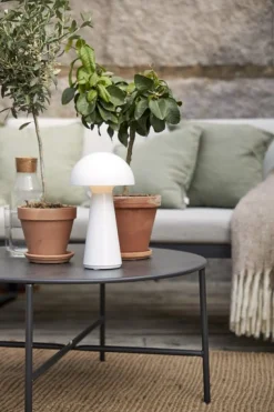 Børn StarTrading Star Trading Bordlampe Mushroom, Hvid