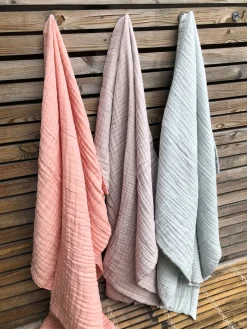 Børn VinterBloom Stofble Layered Musselin ØKO Sage Green