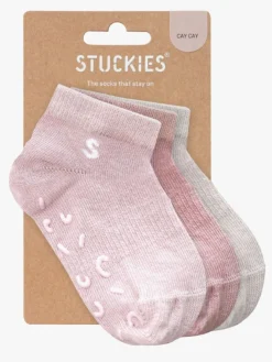 Børn STUCKIES Undertøj-Ankelsokker Anti-slip 3-pak, Cay Cay