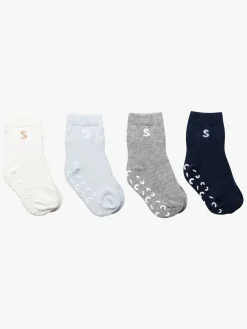 Undertøj|STUCKIES Strømper Anti-slip 4-pak, Wavy