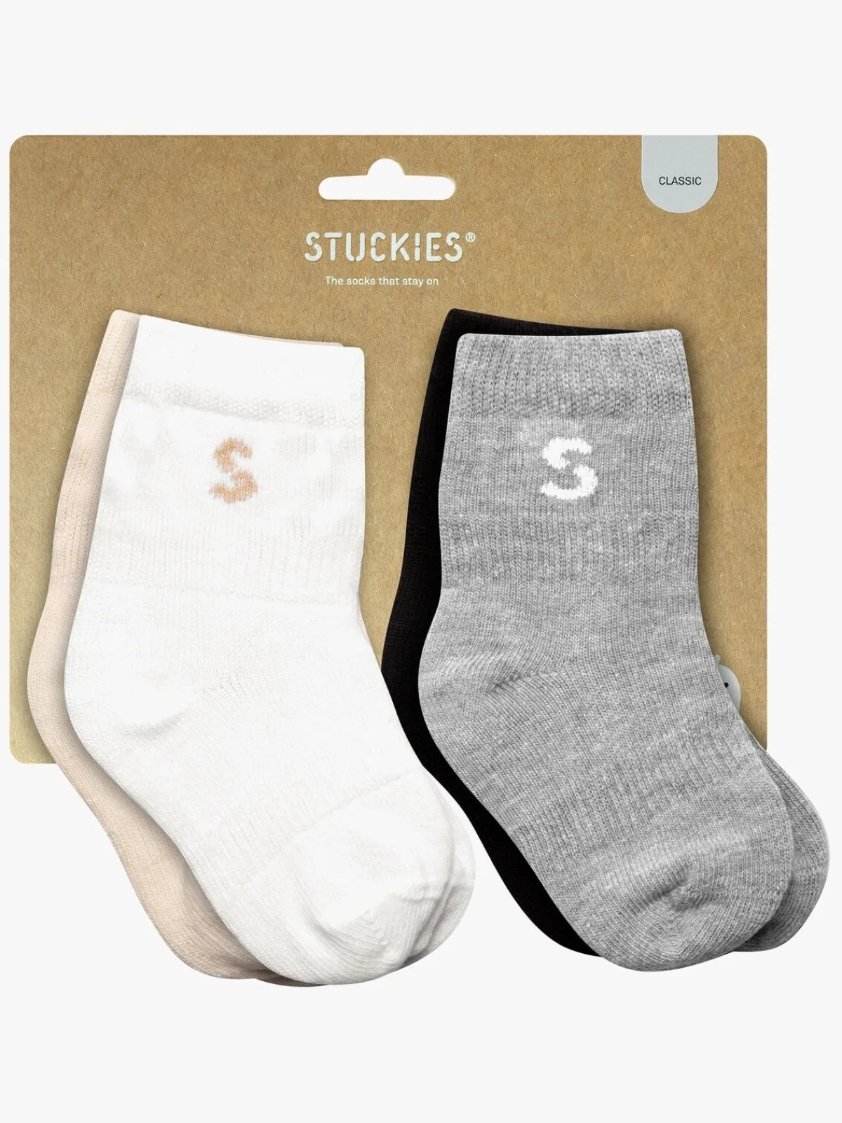 Børn STUCKIES Undertøj-Strømper Baby 4-pak, Classic