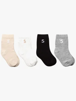 Børn STUCKIES Undertøj-Strømper Baby 4-pak, Classic