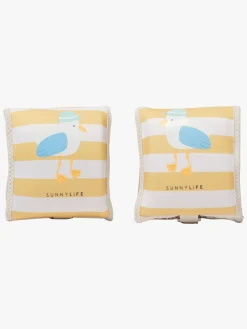 SUNNYLiFE Badevinger, Sid the Seagull Mustard Stripe