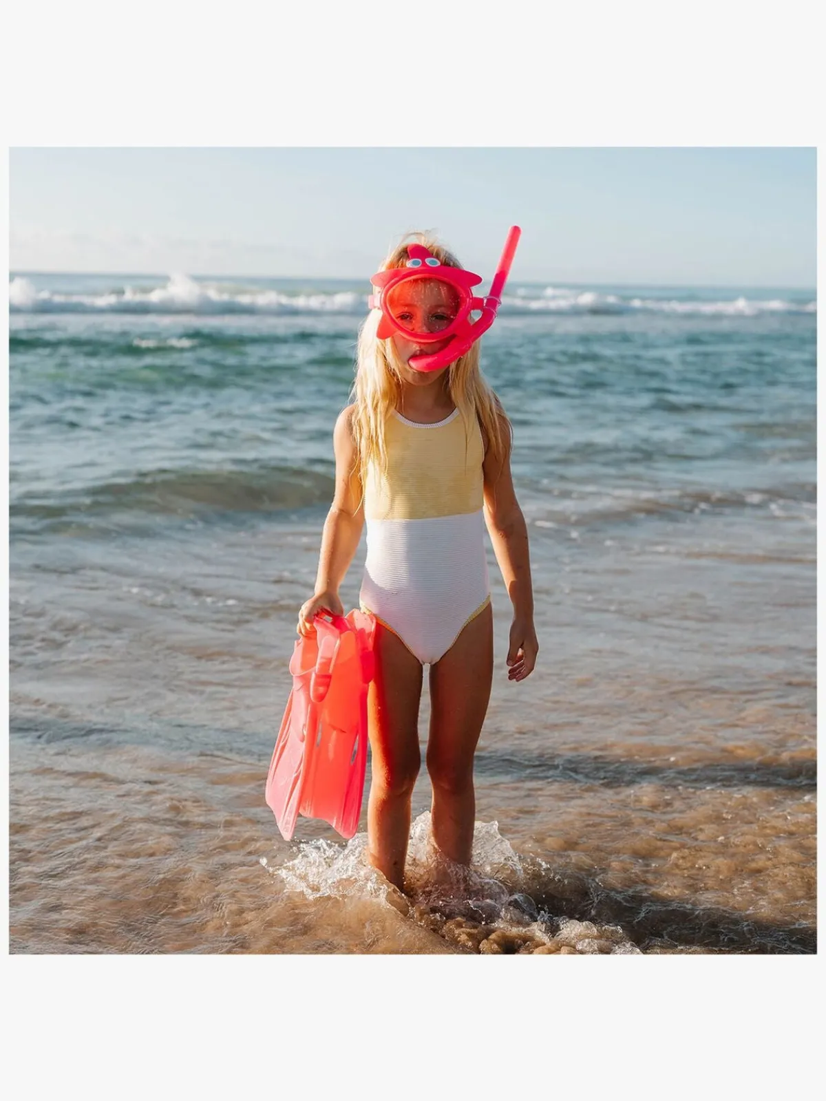 SUNNYLiFE Svømning-Snorkelsæt Barn Small, Melody The Mermaid Pink