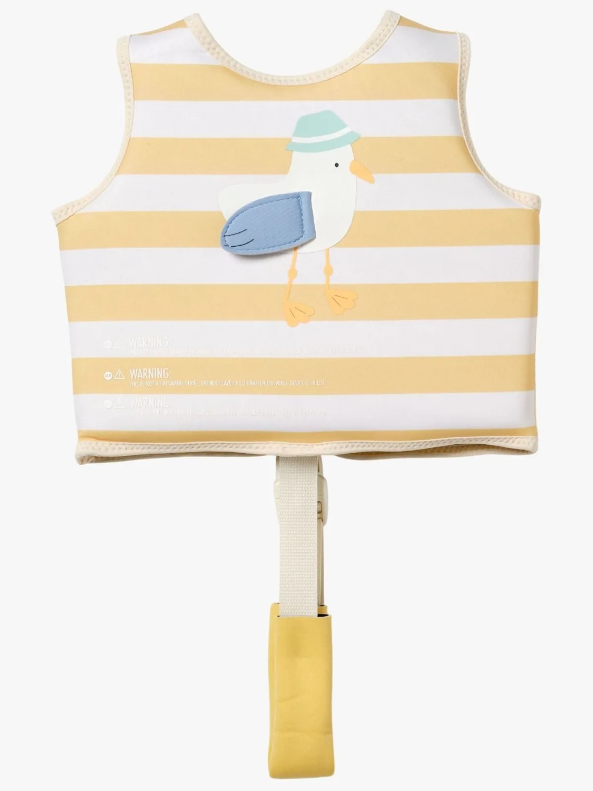 Børn SUNNYLiFE Svømmevest, Sid the Seagull Mustard Stripe
