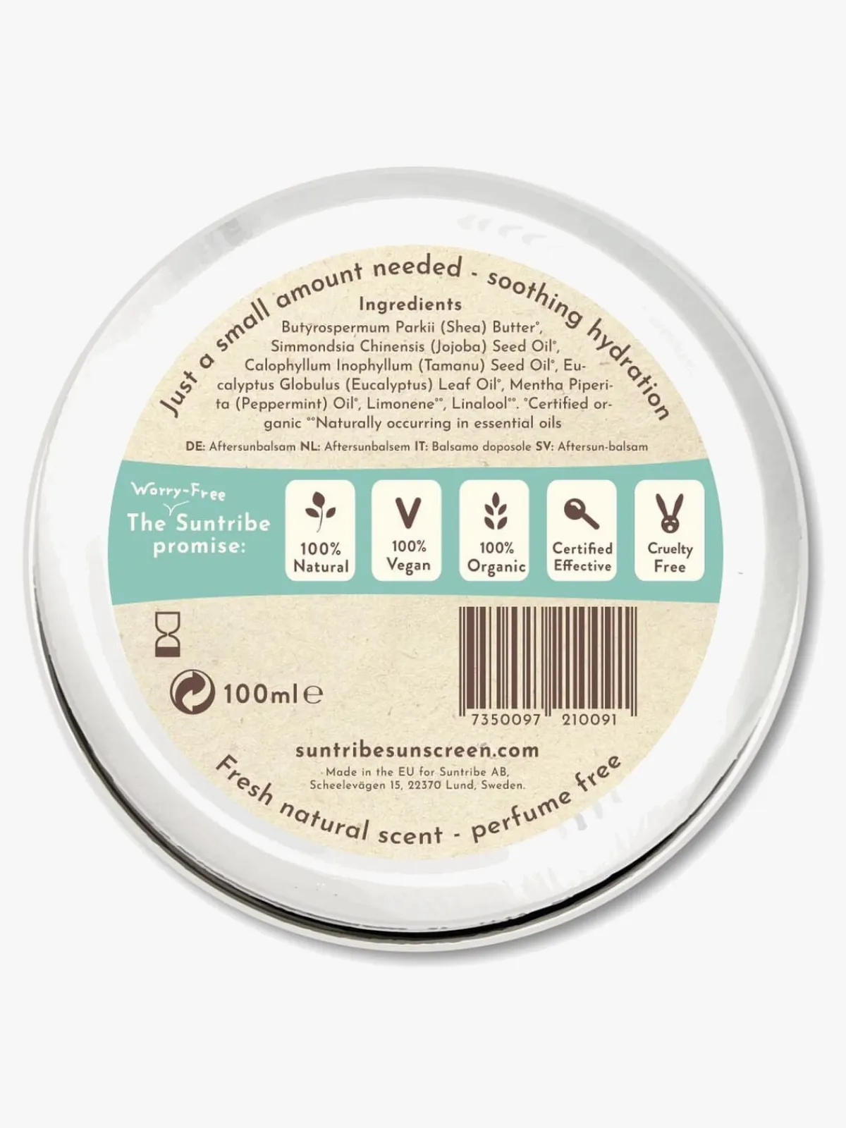 Suntribe Natural After Sun Balm Eucalyptus & Jojoba 100 ml