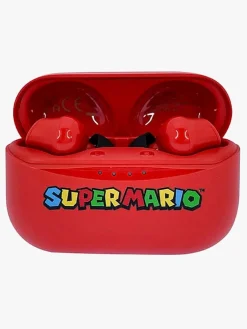 OTLTechnologies Super Mario Høretelefoner In-Ear TWS, Rød