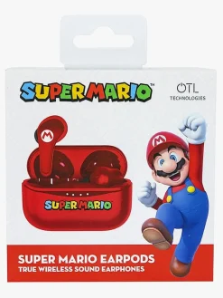 OTLTechnologies Super Mario Høretelefoner In-Ear TWS, Rød