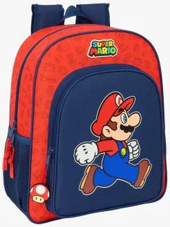 Børn SuperMario Super Mario Junior Rygsæk 15L Trick, Mørkeblå/Rød