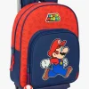Børn SuperMario Super Mario Small Trolley Kuffert 10L Trick, Mørkeblå/Rød