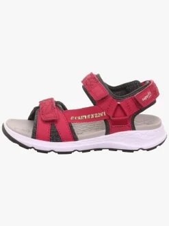Sandaler & Klipklapper|Superfit Criss Cross Sandaler, Rød/Grøn Rød/Grøn