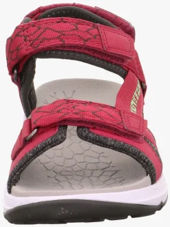 Sandaler & Klipklapper|Superfit Criss Cross Sandaler, Rød/Grøn Rød/Grøn