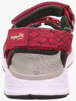 Sandaler & Klipklapper|Superfit Criss Cross Sandaler, Rød/Grøn Rød/Grøn