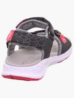 Børn Superfit Sandaler & Klipklapper-Criss Cross Sandaler, Grey/Pink