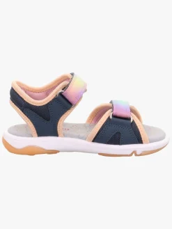 Sandaler & Klipklapper|Superfit Pebbles Sandaler, Blå/Orange
