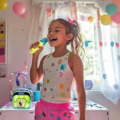 OTLTechnologies Elektronik & Media-SvampeBob Firkant Popsing Karaokesæt med LED-lys