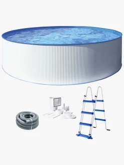 SwimFun Vandleg-Swim & Fun Kreta XL poolsæt 360x120 cm, Hvid