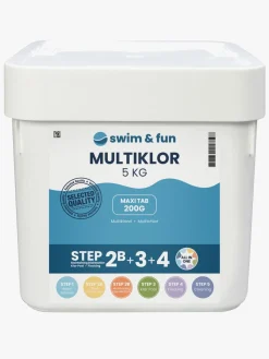 SwimFun Swim & Fun Stabiliseret Klor 25 stk x 200 gram
