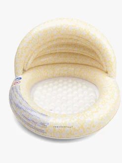SwimEssentials Swim Essentials Badebassin med Solbeskyttelse 100 cm, Florish Yellow