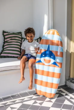 SwimEssentials Vandleg-Swim Essentials Oppustelig Surfbræt Tropic Shark 120 cm