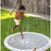 SwimEssentials Vandlegetøj-Swim Essentials Sprinkler Legetæppe, Safari Chique Beige
