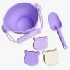 SwimEssentials Swim Essentials Strandsæt 4 Dele, Purple Leopard