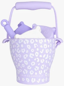 SwimEssentials Swim Essentials Strandsæt 4 Dele, Purple Leopard