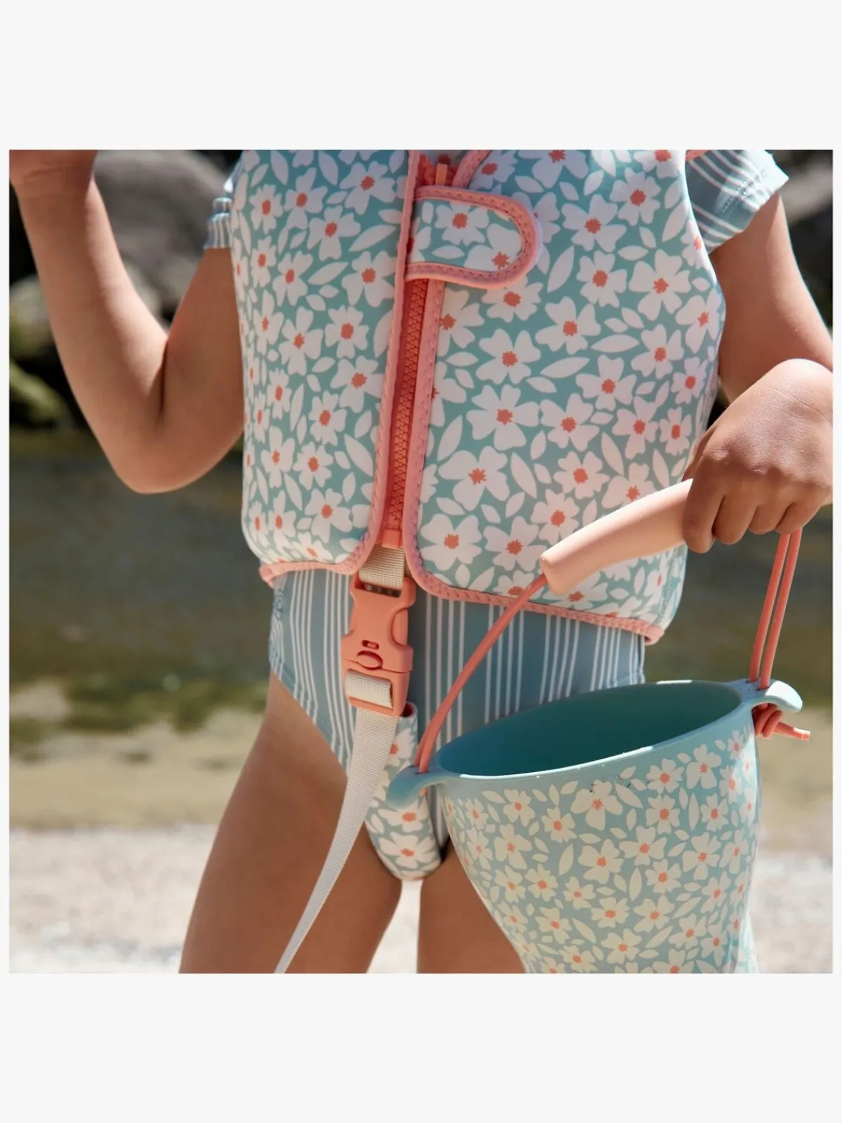 Børn SwimEssentials Uv & Strand-Swim Essentials Svømmevest, Florish Green