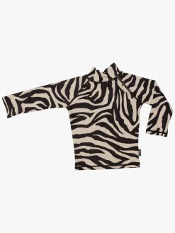 Børn Swimpy Tiger UV-Trøje, Beige/Black