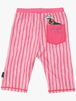 Uv & Strand|Swimpy UV-Bukser Pippi Langstrømpe, Pink Lyserød