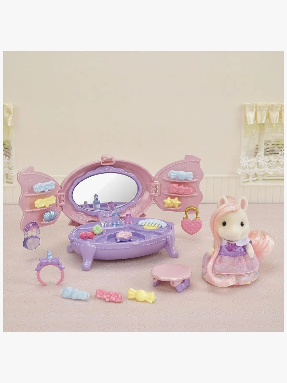 Dukker & Bamser|SylvanianFamilies Sylvanian Families Dukkehustilbehør Sminkebord med Figur
