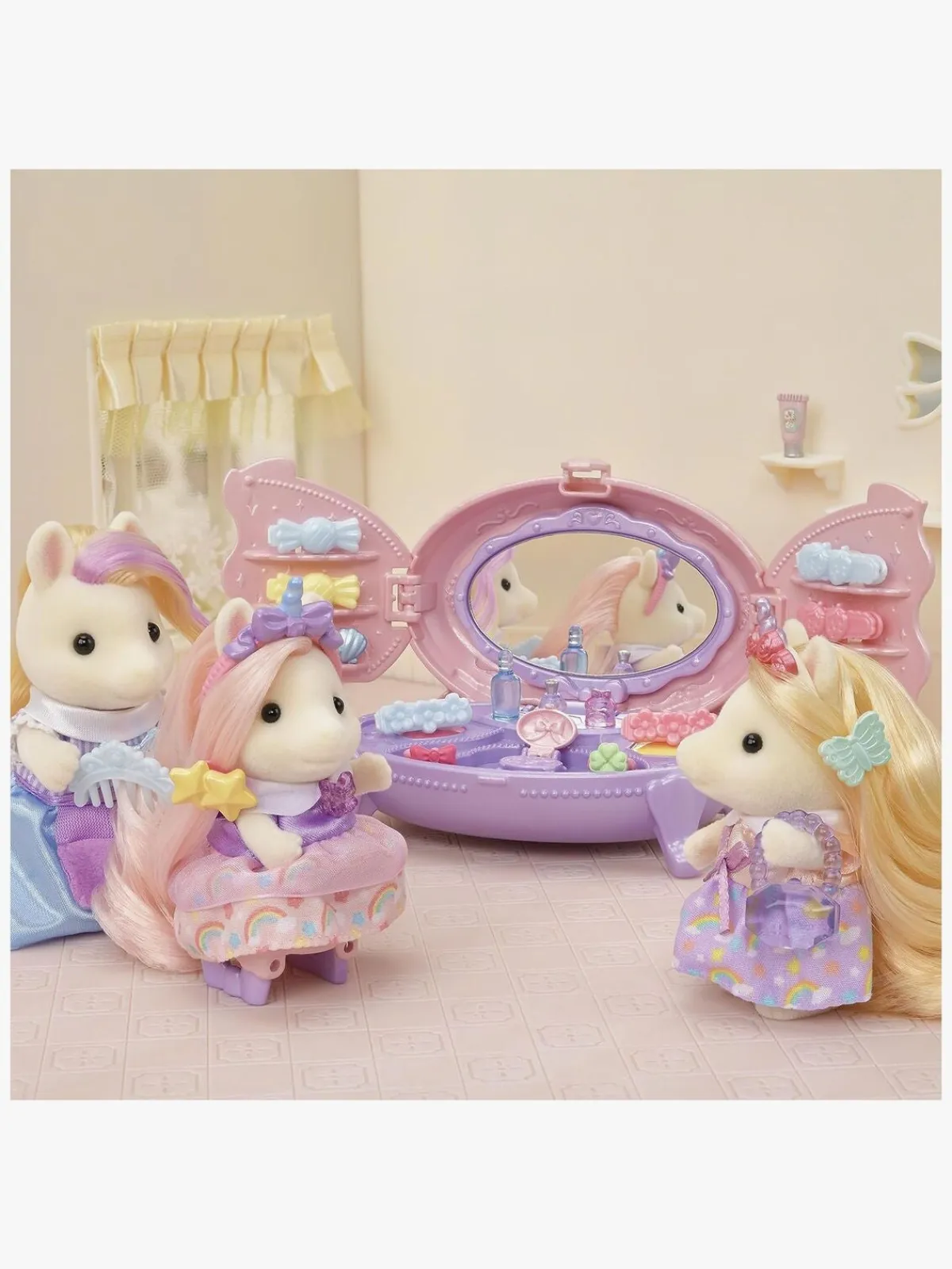 Dukker & Bamser|SylvanianFamilies Sylvanian Families Dukkehustilbehør Sminkebord med Figur