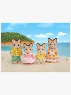 SylvanianFamilies Dukker & Bamser-Sylvanian Families Figursæt Den Stribede Kattefamilie