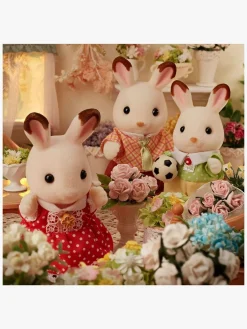 Dukker & Bamser|SylvanianFamilies Sylvanian Families Figursæt Kaninfamilien Chokolade Flerfarvet