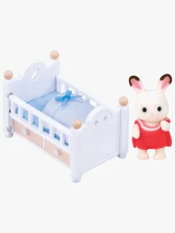 SylvanianFamilies Sylvanian Families Figursæt Chokoladekaninbaby med Seng