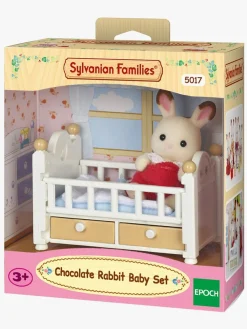 SylvanianFamilies Sylvanian Families Figursæt Chokoladekaninbaby med Seng