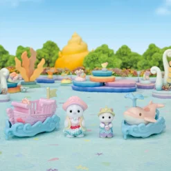 SylvanianFamilies Sylvanian Families Legesæt Forlystelsespark Båd & Vogn