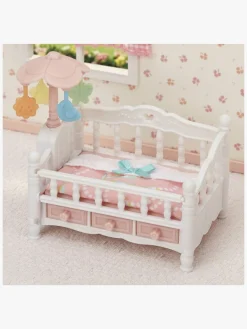SylvanianFamilies Dukker & Bamser-Sylvanian Families Legesæt Tremmeseng med Uro