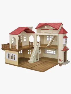SylvanianFamilies Sylvanian Families Red Roof Country Home Dukkehus Hemmeligt Legeværelse På Loftet