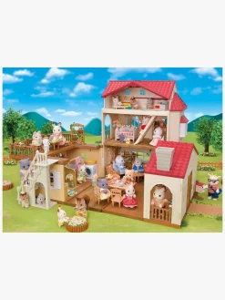 SylvanianFamilies Sylvanian Families Red Roof Country Home Dukkehus Hemmeligt Legeværelse På Loftet
